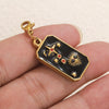 Wholesale Jewelry Stainless Steel Rectangular Tarot Star Band Lobster Buckle With Enamel And Totem Pattern Electroplating Treatment