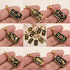 Wholesale Jewelry Stainless Steel Rectangular Tarot Star Band Lobster Buckle With Enamel And Totem Pattern Electroplating Treatment
