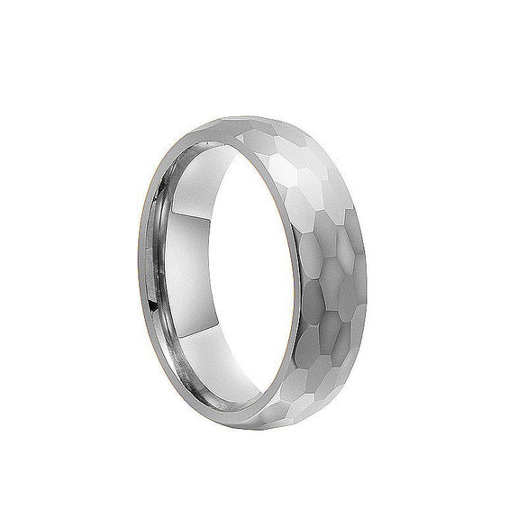 Wholesale Jewelry Stainless Steel Ring Geometric Beating Pattern Electroplated