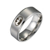 Wholesale Jewelry Stainless Steel Ring With Geometric Pattern Laser Marking And Electroplating For Men And Women