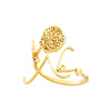 Wholesale Jewelry Stainless Steel Ring With Letters Numbers Text Electroplated
