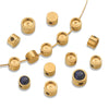 Wholesale Jewelry Stainless Steel Round Enamel Beaded Geometric Totem Electroplated Necklace