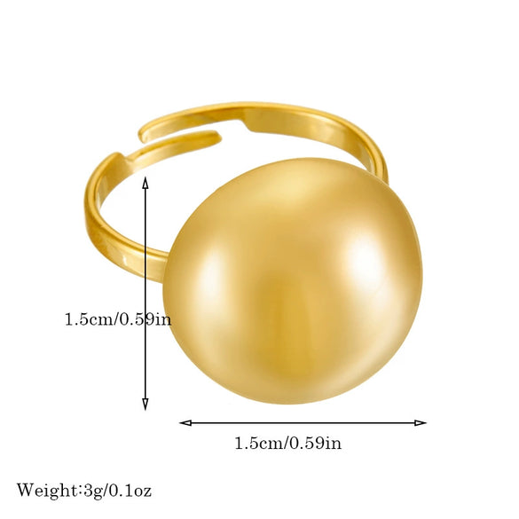 Wholesale Jewelry Stainless Steel Round Geometric Gold Plated Three Piece Set For Women