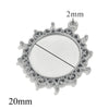 Wholesale Jewelry Stainless Steel Round Pendant Handmade Vacuum Plated Geometric Style