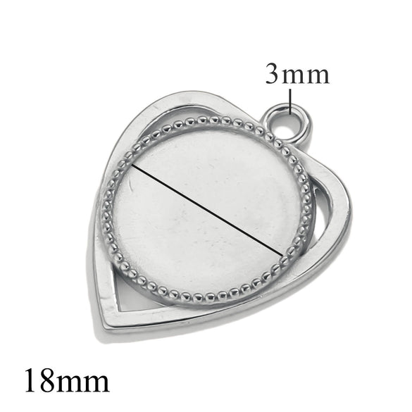 Wholesale Jewelry Stainless Steel Round Pendant Handmade Vacuum Plated Geometric Style
