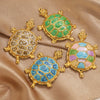 Wholesale Jewelry Stainless Steel Sea Turtle Pendant With Oil Drop Design And Electroplating Process