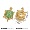 Wholesale Jewelry Stainless Steel Sea Turtle Pendant With Oil Drop Design And Electroplating Process