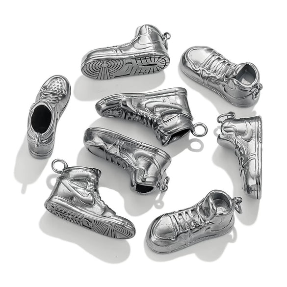 Wholesale Jewelry Stainless Steel Shoe Hook Pendant Ocean Life Pattern Electroplating Trendy Diy Accessories