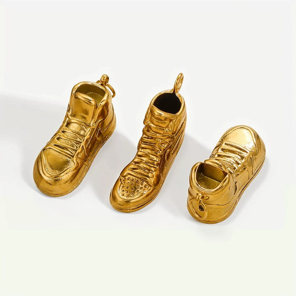 Wholesale Jewelry Stainless Steel Shoe Hook Pendant Ocean Life Pattern Electroplating Trendy Diy Accessories