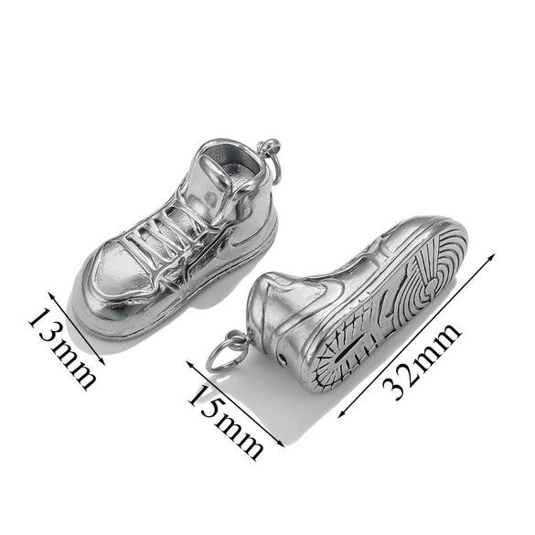 Wholesale Jewelry Stainless Steel Shoe Hook Pendant Ocean Life Pattern Electroplating Trendy Diy Accessories