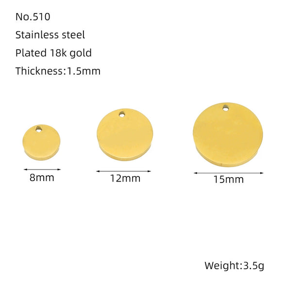 Wholesale Jewelry 316L Stainless Steel Smiley Face Pendant Necklace With 18K Gold Electroplating For Women