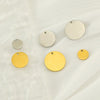 Wholesale Jewelry 316L Stainless Steel Smiley Face Pendant Necklace With 18K Gold Electroplating For Women