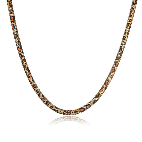 Wholesale Jewelry Stainless Steel Snake Bone Chain And Snake Pattern Earrings For Women With Electroplating Treatment And Personality Style