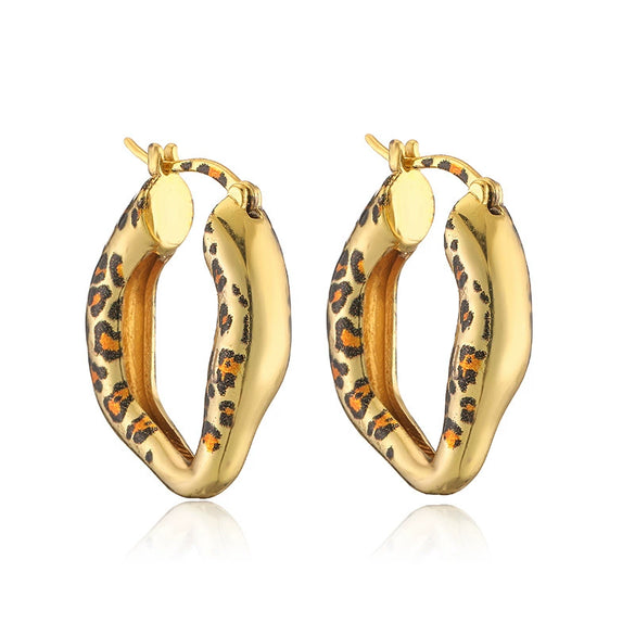 Wholesale Jewelry Stainless Steel Snake Bone Chain And Snake Pattern Earrings For Women With Electroplating Treatment And Personality Style
