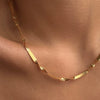 Wholesale Jewelry Stainless Steel Snake Bone Chain Geometric Electroplating Design Unisex Minimalist Style
