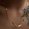 Wholesale Jewelry Stainless Steel Snake Bone Chain Geometric Electroplating Design Unisex Minimalist Style