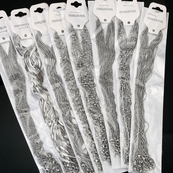 Wholesale Jewelry Stainless Steel Snake Bone Chain With Wave Pattern And Electroplating Vacuum Plating For Diy Handmade Supplies
