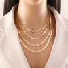 Wholesale Jewelry Stainless Steel Snake Chain Clavicle Necklace Electroplated