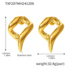 Wholesale Jewelry Stainless Steel Specialshaped Chain Necklace And Earrings Electroplating