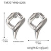 Wholesale Jewelry Stainless Steel Specialshaped Chain Necklace And Earrings Electroplating