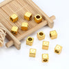Wholesale Jewelry Stainless Steel Square Love Relief Electroplated Necklace Bracelet Accessories