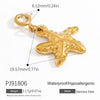 Wholesale Jewelry Stainless Steel Star Heart Love Polygon Electroplated Women's