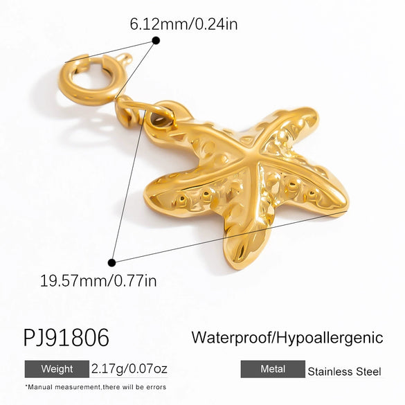 Wholesale Jewelry Stainless Steel Star Heart Love Polygon Electroplated Women's