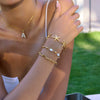 Wholesale Jewelry Stainless Steel Star Shape Handstitched Electroplated Simple Style Women's Bracelets