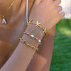 Wholesale Jewelry Stainless Steel Star Shape Handstitched Electroplated Simple Style Women's Bracelets