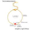 Wholesale Jewelry 316L Stainless Steel Starfish Beads Electroplating Necklace Bracelet Earrings Ring For Girls