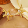 Wholesale Jewelry Stainless Steel Starfish Stamping Women's Animal Style Earrings