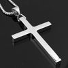 Wholesale Jewelry Stainless Steel Titanium Steel Cross Pendant Necklace For Men With Electroplating