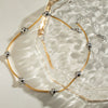 Wholesale Jewelry Stainless Steel Titanium Steel Geometric Elbow Bead Necklace With Gold And Silver Color Matching And Electroplating