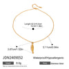 Wholesale Jewelry Stainless Steel Titanium Steel Geometric Old Style Electroplated Necklace For Women