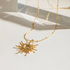 Wholesale Jewelry Stainless Steel Titanium Steel Geometric Pendant Necklace Electroplating
