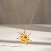 Wholesale Jewelry Stainless Steel Titanium Steel Geometric Pendant Necklace Electroplating