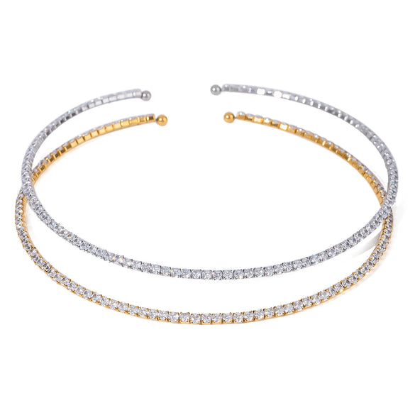 Wholesale Jewelry Stainless Steel Titanium Steel Geometric Style Electroplated Collar Necklace For Women