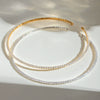 Wholesale Jewelry Stainless Steel Titanium Steel Geometric Style Electroplated Collar Necklace For Women