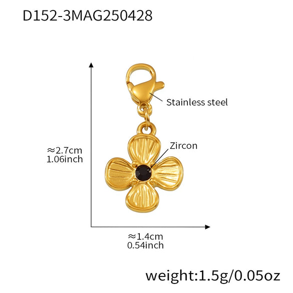 Wholesale Jewelry 316L Stainless Steel 316L Stainless Steel Geometric Style Electroplating Multielement Necklace For Women