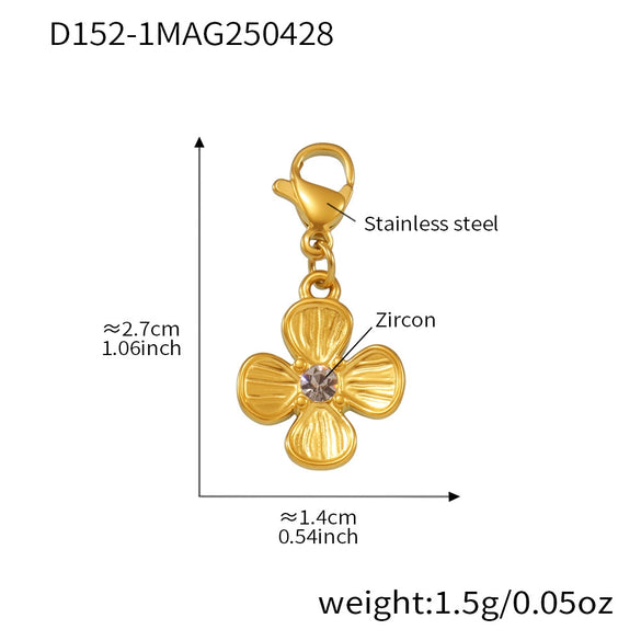 Wholesale Jewelry 316L Stainless Steel 316L Stainless Steel Geometric Style Electroplating Multielement Necklace For Women