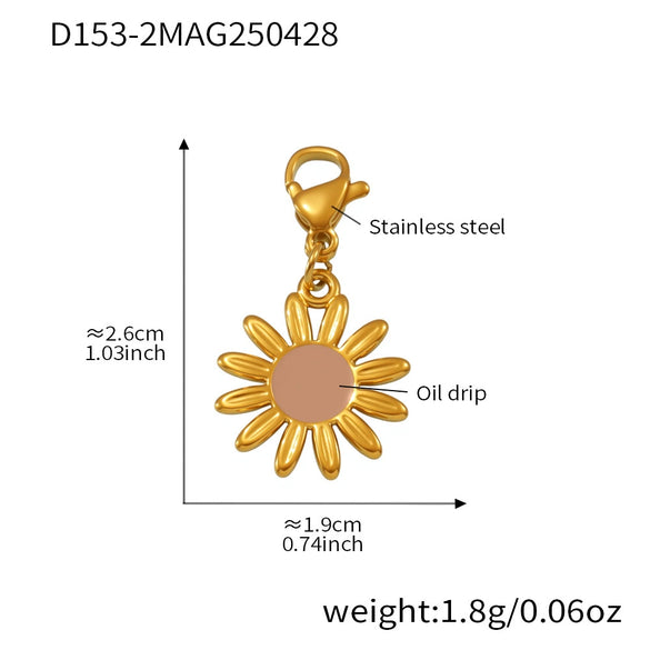 Wholesale Jewelry 316L Stainless Steel 316L Stainless Steel Geometric Style Electroplating Multielement Necklace For Women