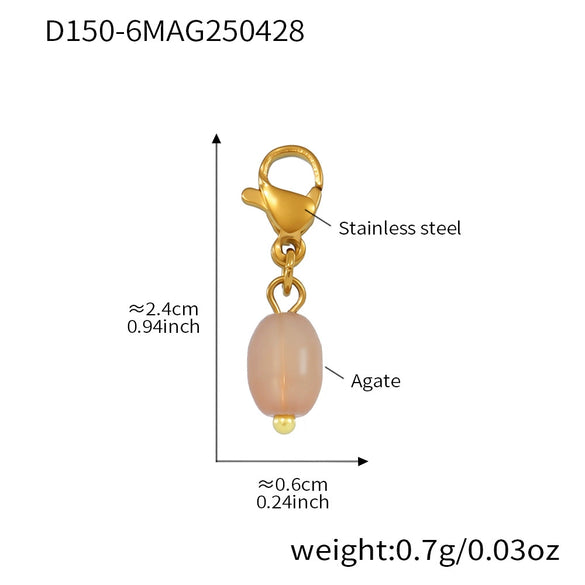Wholesale Jewelry 316L Stainless Steel 316L Stainless Steel Geometric Style Electroplating Multielement Necklace For Women