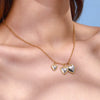 Wholesale Jewelry Stainless Steel Titanium Steel Heart Shape Electroplating Pendant Necklace