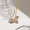 Wholesale Jewelry Stainless Steel Titanium Steel Heart Shape Electroplating Pendant Necklace