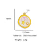 Wholesale Jewelry Stainless Steel Turtle Pendant With Dripping Oil Design For Female