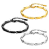 Wholesale Jewelry Stainless Steel Unisex Bracelet With Geometric Rhombus Elements And Electroplating Treatment