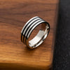 Wholesale Jewelry Stainless Steel Unisex Oil Dripping Geometric Ring