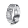 Wholesale Jewelry Stainless Steel Unisex Ring With Letters Numbers Text Electroplating Process