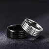 Wholesale Jewelry Stainless Steel Unisex Ring With Letters Numbers Text Electroplating Process