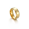 Wholesale Jewelry Stainless Steel Unisex Viking Letter Ring With Electroplating